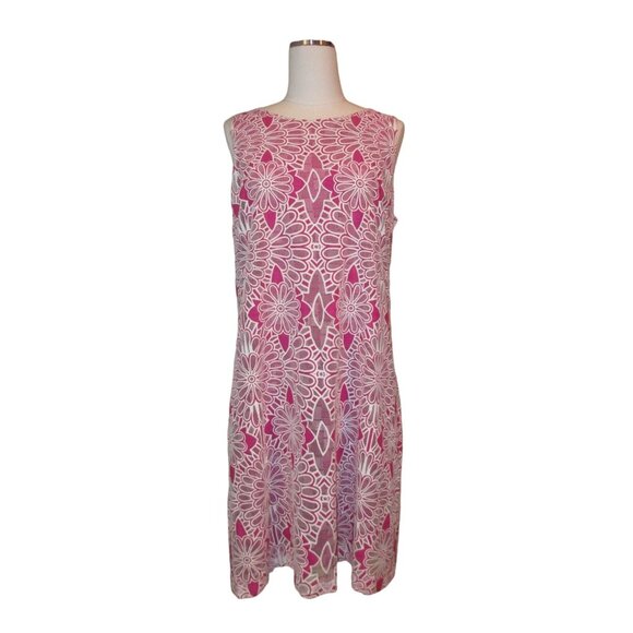 BELLE BADGLEY MISCHKA Womens Size 12 Lace Dress Classic Spring Easter Shower - Picture 1 of 16